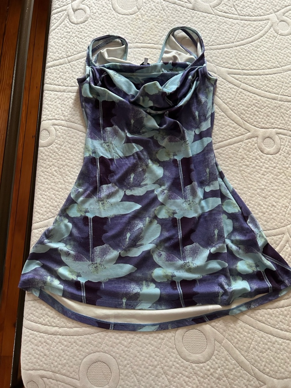 Miaou Blue and Teal Floral Mini Dress